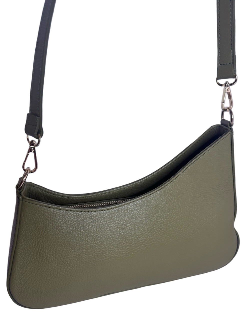 #428 Anna Paola Made in Italy Pebbled Leather Crossbody Bag